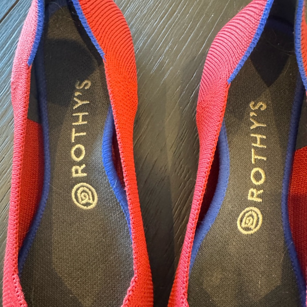 Rothy's Bold Red Pointed Flats - Picture 3 of 5